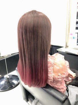 ヘアーデザイン ジェルム(Hair Design germe) レッドカラーのグラデーションスタイル ～しのだスペシャル～