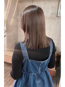 エース (ACE) ACE横浜　ココアブラウン×ミディアム切りっぱなし