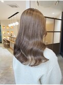 マロンベージュ×韓国風ヘア×ヨシンモリ