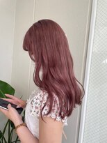 ガリカ シーム(Gallica/SEAM)&nbsp;【川辺晴加】セミロングレイヤーに柔らか暖色系カラー