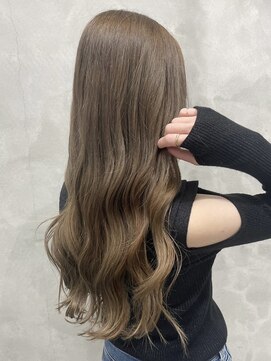 ウクラ バイ レシッド 池袋(uchla by rcid) 美髪レイヤーロング姫カット/モカベージュ/シアーカラーベージュ