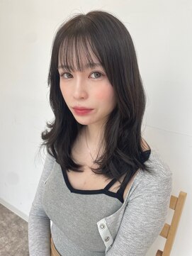 スティル ヘアアンドアイラッシュ(STILL hair&eyelash) レイヤーカット×オリーブブラック