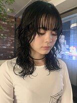 ニュアンスパーマ、パーマ、ミディアムパーマ