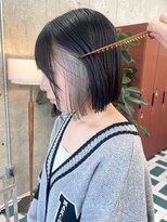 ノエ(noe) 切りっぱなしボブ/インナーカラー/グレージュ/20代30代yi-10