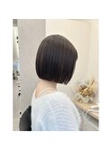 ★大人可愛いモテ髪20代30代ぱつっとボブ