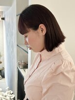 スペシウムバイアンバースデー(spacium by UNBIRTHDAY)&nbsp;切りっぱなしボブ/ピンクカラー/ピンクブラウン