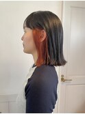 インナーカラー オレンジ