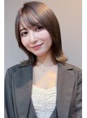 外ハネ　オーガニックカラー　髪質改善