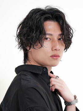 メンズヘアセンス 渋谷(MEN'S HAIR SENSE) ブルーブラック/ニュアンスパーマ/韓国マッシュ/渋谷