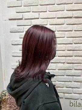 ビランチェ 池袋(bilancia) ローズブラウン　暖色カラー　ボルドー