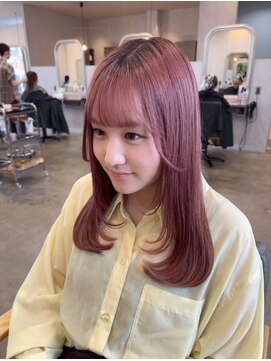 シェル 津山の手店(shel) 透明感抜群ピンクカラー