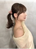 ブリーチなしダブルカラー/韓国ボブ/縮毛矯正/髪質改善/学割U24