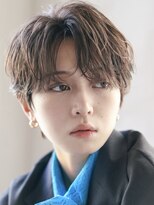 オーシャントーキョー サニー 原宿(OCEAN TOKYO Sunny)&nbsp;韓国マッシュフェザーパーマニュアンスパーマセンターパート黒髪