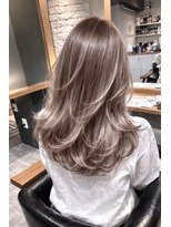 イチパーセント 横浜(1%)&nbsp;着物ヘア/ダークアッシュ/ミディアムレイヤーカット/横浜