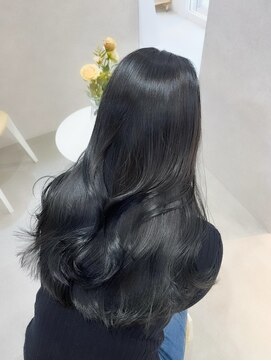 レンテ 千葉(LENTE) 黒髪透明感カラー髪質改善艶髪韓国レイヤー顔まわり小顔カット