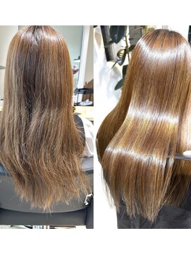 ノド(nodo.) ハイライト履歴に美髪矯正