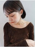 ナチュラルボブ/切りっぱなしボブ/タイトバング