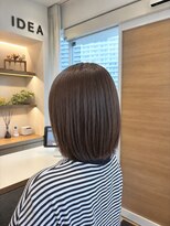 イデア 柏たなか店(IDEA)&nbsp;ミラジェリィで叶える◎自然なツヤ髪ボブ