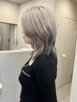 パドメ(padme)&nbsp;シルバー×ブラック　エンドカラー　毛先カラー