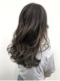 暗髪ハイライトグレージュ
