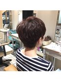 フェミニンマッシュショート