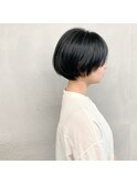 #暗髪グレーマッシュ