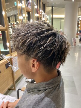 ウノプリール 茶屋町店(unopulir) 極細メッシュ　ハイライトキャップ　ホワイトメッシュ