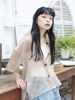 クリア 上田店(CLEAR) 暗髪アッシュブラックのワイドバング