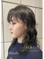 ヴァネッサ VANESSA&nbsp;ミディアムくせ毛風パーマハードスパイラルパーマ×MIHO