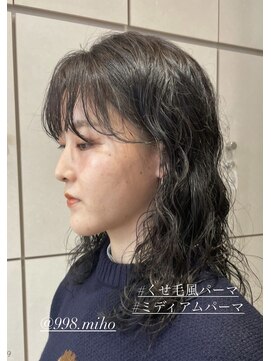 ヴァネッサ VANESSA ミディアムくせ毛風パーマハードスパイラルパーマ×MIHO