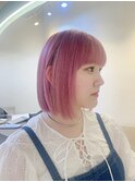 暗めカラー/ショートボブ/マロンベージュ/くすみベージュ/柏