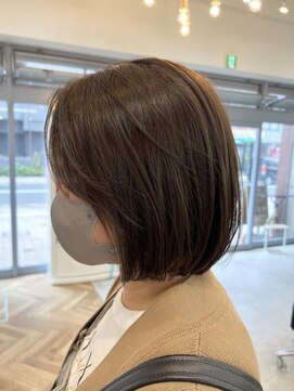 ロミー 本厚木(ROMMY.) ブリーチ無し透明感カラー【#まろベージュ】ROMMY.荻野