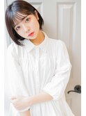 ミニボブ×ダークブルー