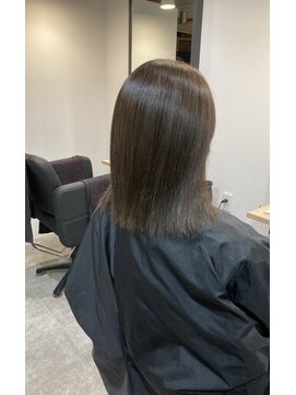 ラフ 難波店(LAFF) #黒髪#ボブルフ#ネビージュ#小顔#ワンレン