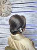 和装ヘアネープシニヨン