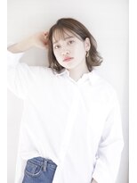 ルルディ バイ アフロディーテ銀座(luludi by APHRODITE) 黒髪/グレーベージュ/レイヤーロング/前髪パーマ/銀座