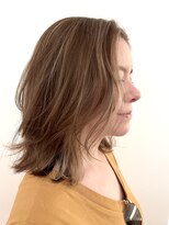 プラスシー(+C)&nbsp;顔まわり明るめのハイライトカラー/福岡白髪ぼかしハイライト