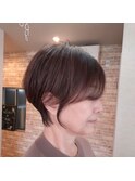 大人ショートカット/くびれショート/40代/50代