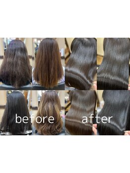【今福鶴見駅3分/髪質改善・縮毛矯正・毛髪改善】自然な乾かすだけでまとまる圧倒的な美髪へ。