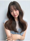 大きめのコテと相性◎網紅ガーリーヘア
