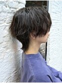 Men'sスタイル/マッシュウルフ×アッシュブラック /10代/20代/30