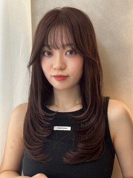 オムニス 表参道(Omnis) レイヤーカット/顔周り・フェイス/20代/暗髪/ウルフ/シャギー