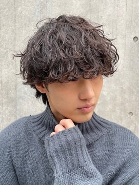 レタッチバイフィフス(RETOUCH by fifth) 原宿波巻きパーマメンズマッシュウルフカットツイストパーマ