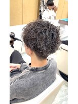 マキシム ナカイ(MAXIM NAKAI)&nbsp;スパイラルパーマグレージュカラーメンズパーマダブルカラー