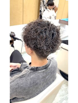 マキシム ナカイ(MAXIM NAKAI) スパイラルパーマグレージュカラーメンズパーマダブルカラー