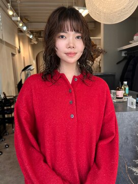 パーマ/ミディアムパーマ/岡山/岡山サロン