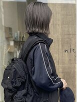 ニコリヘアワークス(nicori hair works)&nbsp;ボブ×シアーベージュ1