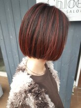 美容師 久保浦&nbsp;王道ボブにハイライトアレンジカラー