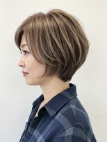 ハーツ(Heart's)&nbsp;大人可愛い20代30代40代50代くびれショートボブ丸みショート