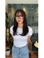 ヘアープレイス ヴィブ(hair place VIVE)&nbsp;可愛すぎる似合わせレイヤーカット★色味はワインレッド